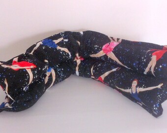 Ice Skating Flax Seed and Lavender Pack, Ice Skater Lavender Scented Hot Pack, Cotton Microwaveable Hot Pack, Cold Flax Seed Pack, Handmade