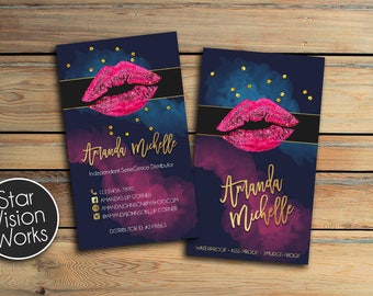 LipSense Business Cards - SeneGence International - LipSense - Distributor - Lipsense