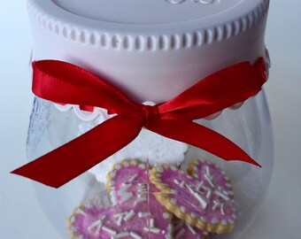 Cookie Jar with Fake Cookie Set