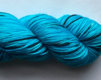 Hand Dyed Yarn Hand Dyed Sport Weight Yarn Blue Yarn Variegated Yarn Hand Painted Yarn