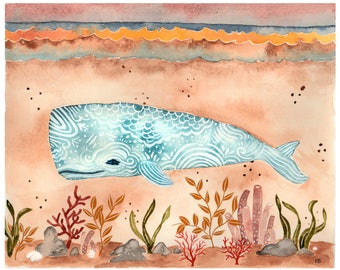 Vintage Whale (Original)
