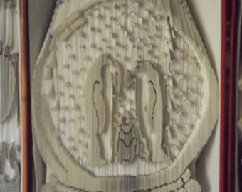 Penguin Snowglobe Christmas Book Folding Pattern