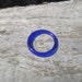Cobalt blue size 10 glass Bud Light Platinum Beer bottle ring band