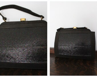 1940s Handbag // Pretty Iridescent Purse // vintage 40s handbag
