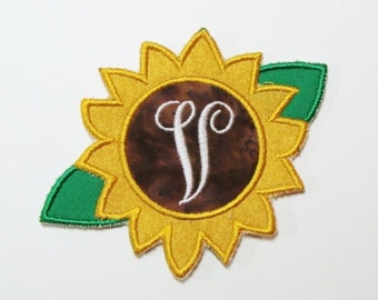 Sunflower applique | Etsy