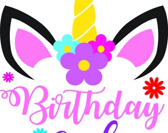 Free Free 59 Unicorn Birthday Princess Svg SVG PNG EPS DXF File