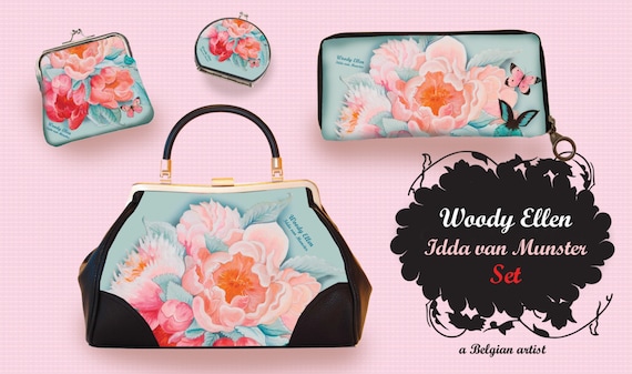Retro handbag set of 4, Vintage handbag, Idda, gift for her, gift mom, Woody Ellen handbag, christmas gift, valentine gift ideas,bridal gift