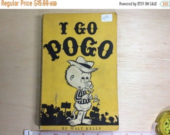 10%OFF3DAYSALE I Go Pogo Book by Walt Kelly 1952 Simon And Schuster Used Worn