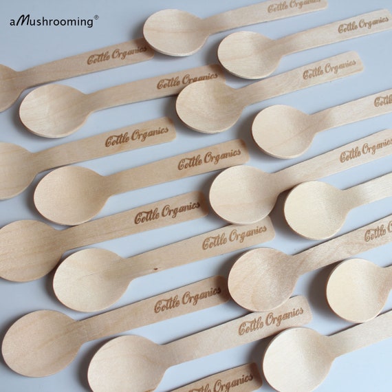 Ice Cream Wooden Spoons Mini Personalized