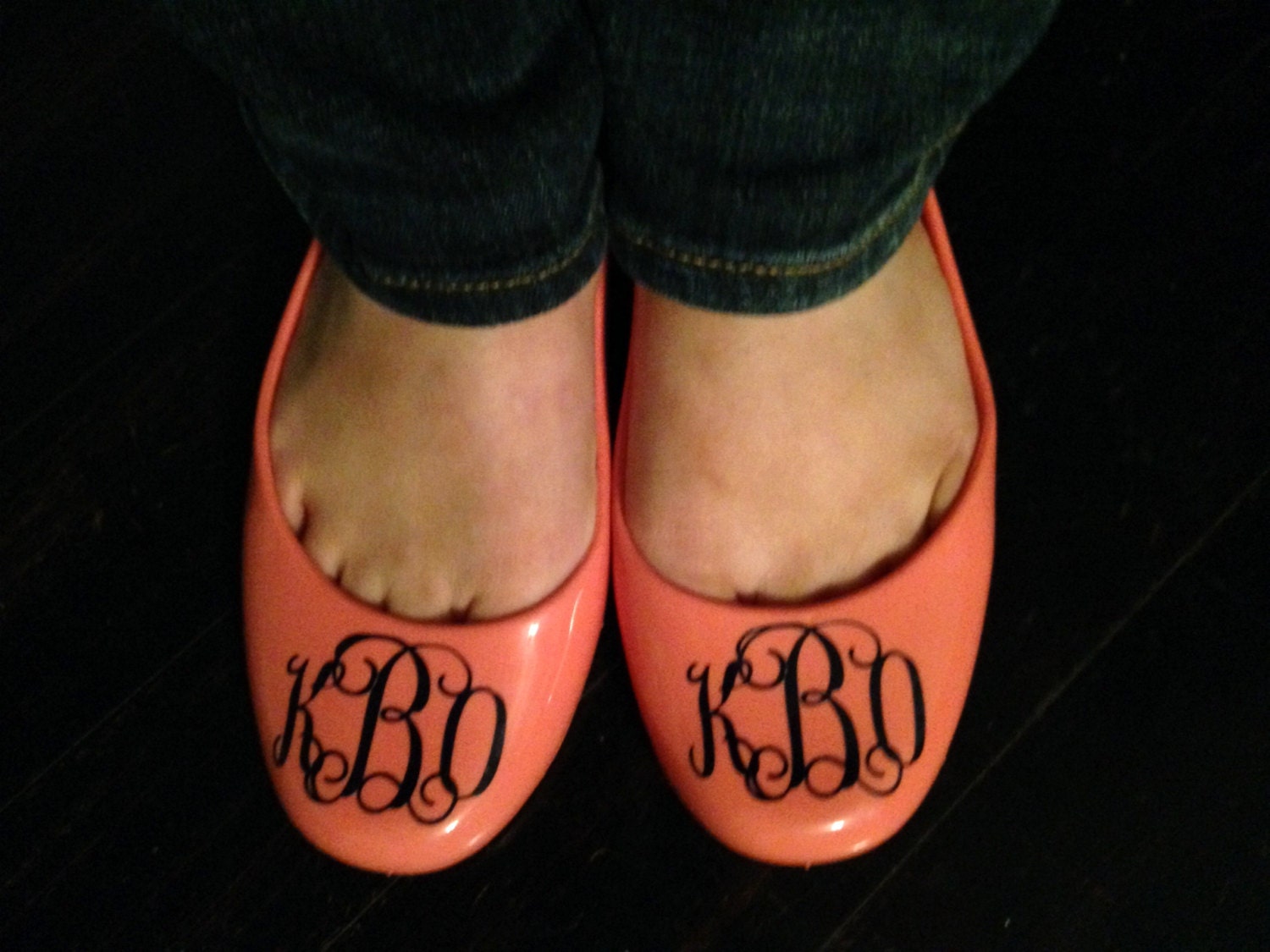 Monogrammed Ballet Flats Oka-B Taylor Shoes