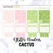Cactus | GLITTER Headers | Add Ons | Perfect for Erin Condren Life Planners (40+ Planner Stickers)