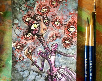 Swarm watercolor painting