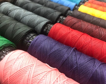 SLAM 0.6mm Waxed Polyester Thread for Hand Sewing Made in Italy