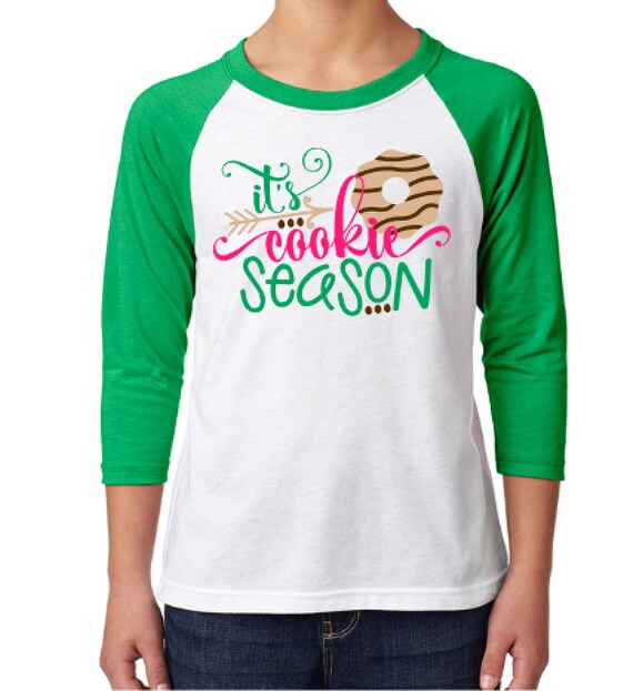 Children's Shirt It's Cookie Season Raglan Tee