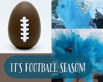 10" FOOTBALL Gender Reveal Football with 8x Powder!!!! Ships Same Day!