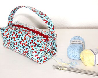 Wool dispenser wool holder skein holder wool bag handmade knitwear and crochet bag