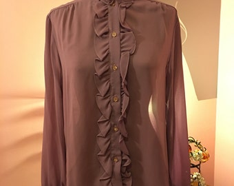 Vintage ruffle blouse