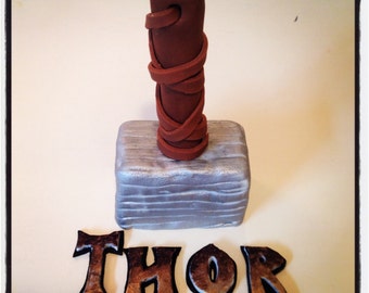 Thor Hammer Cake Topper