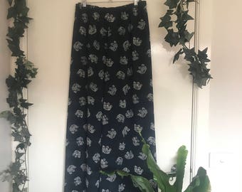 High Waisted Wide Leg Trousers