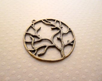 Bronze tree pendant 40mm - PB-1554
