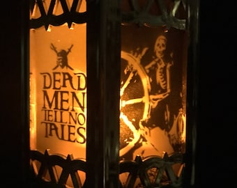 Pirates of the Caribbean ride - Inspired Battery-Operated Plastic Mini Lantern