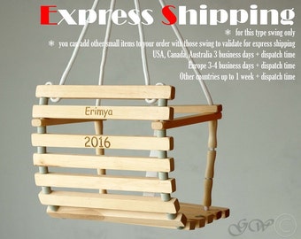 Personalized Wooden Handmade Swing, Baby Swing, Todler swing