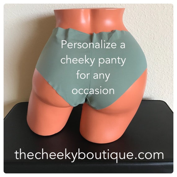 Personalize a military green panty FAST SHIPPING