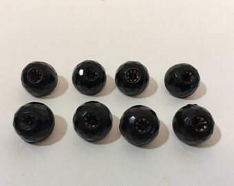 By Needful Vintage Finds: Vintage Black Buttons eight total