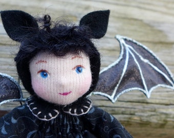 Miniature Cloth Doll - Bat Pixie