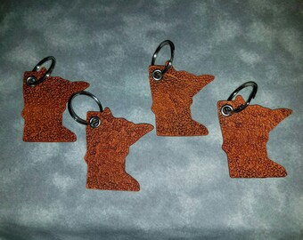 Minnesota Leather Key chain (Saddle Tan)