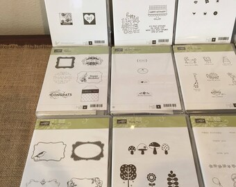 Lot of 15 Stampin Up stamps