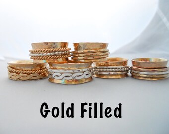 Fidget Spinner Ring - 14k Gold Filled