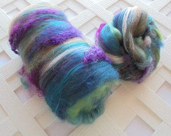 NEBULA ART BATTS, Spinning Fiber Batt, Spinning Batts, Felting Batts, Soft Art Batts, Luxury Art Batts, Luxury Spinning Batts, Mohair Locks
