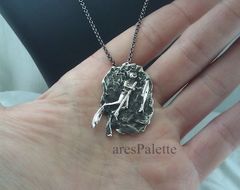 Spearfishing Necklace-925 Silver-Handmade-Free Shipping