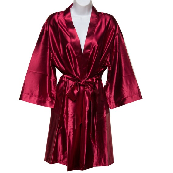 burgundy bridal robes