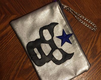 Luchador wristlet clutch