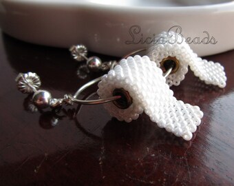 Toilet Paper earrings on sterling silver or gold plated posts