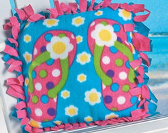 Fleece Flip Flop Pillow Kit ON SALE
