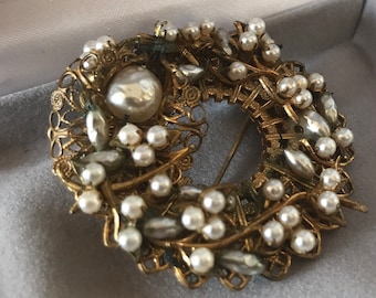 Miriam Haskell Vintage Brooch