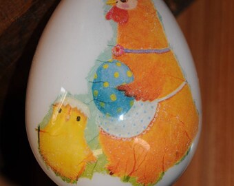 Plastic Easter egg 12cm, detachable