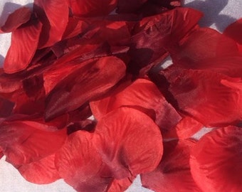 150 Fake Red Rose Petals Rose Petals Artificial Rose Petals Floral Crafts Rose Crafts Wedding Petals