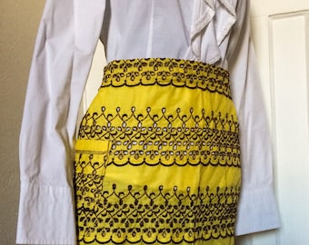 Vintage Yellow Apron from the 1960's