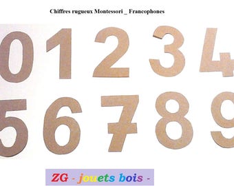 Rough cut Montessori (DIY Montessori) figures
