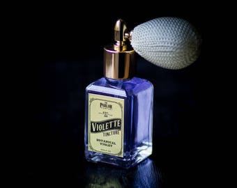 Violette Tincture - Violet Lavender Vanilla Perfume - Sweet Violet Florals - Atomizer Bottle -1 oz