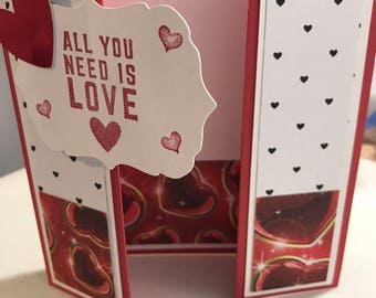 All You Need is Love Fancy Fold Love/Valentine Card