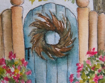Art Cards Original Watercolor Original Art ACEO Artist Trading Card