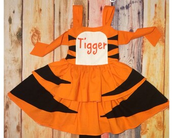 Tigger Winnie the Pooh Bear Disney Inspired Peekaboo Dress