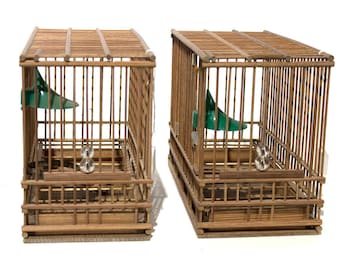 Wooden Birdcages - FREE SHIPPING