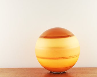 Funky vintage coloured glass globe table lamp - Made in Germany - ca. 1970s