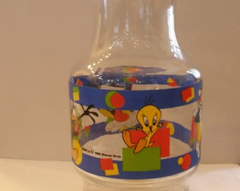 Vintage Looney Tunes 54 oz. Glass Chiller Made by Anchor Hocking